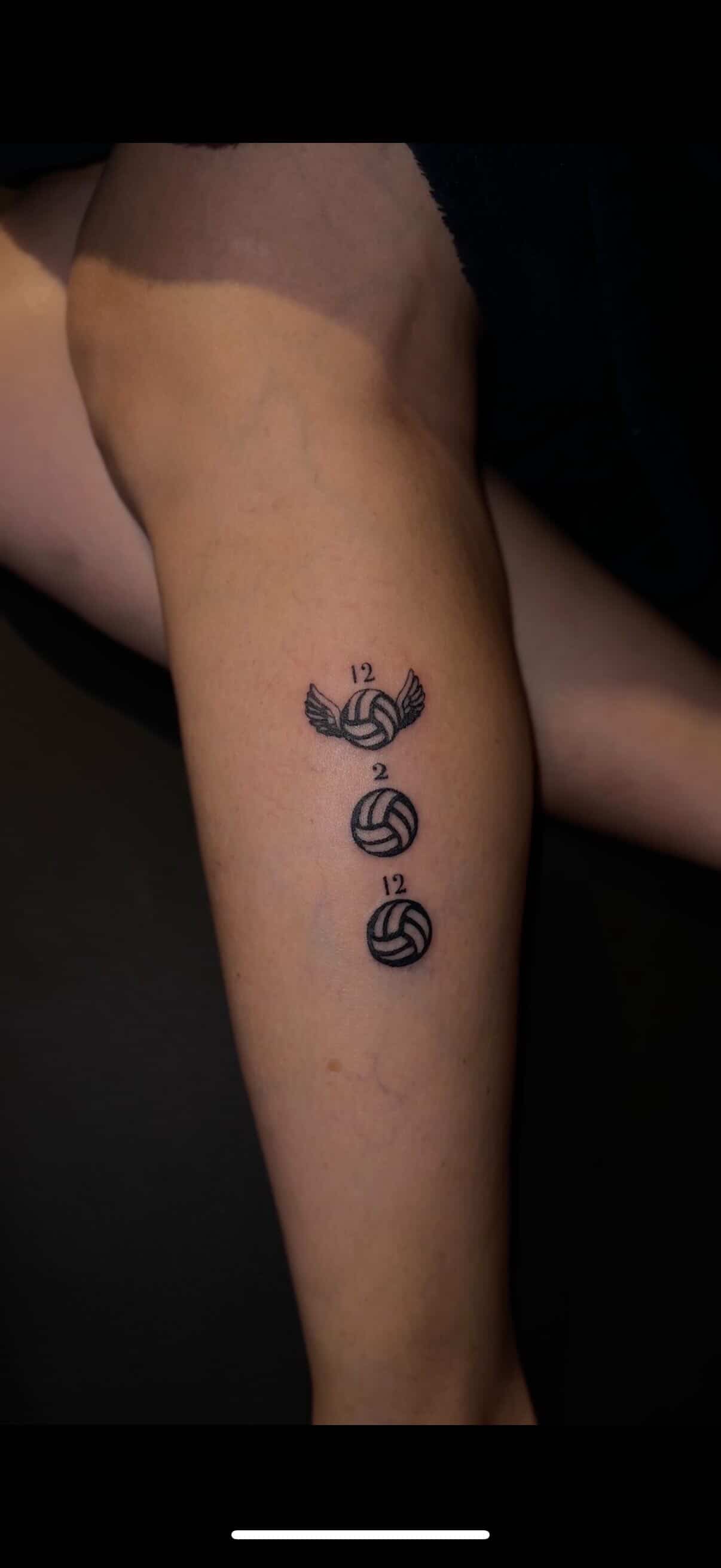 Volleyball Wings Tattoo